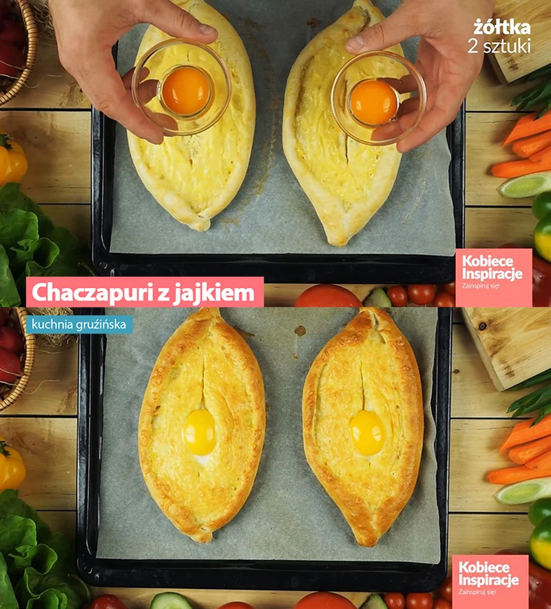 Chaczapuri z jajkiem - kuchnia gruzińska