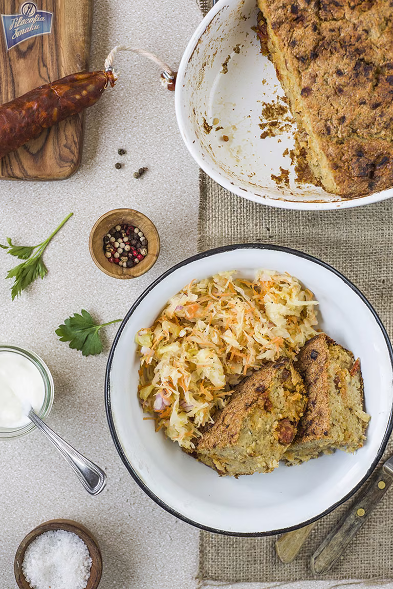 Babka ziemniaczana z chorizo
