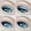 Błękitny eyeshadow