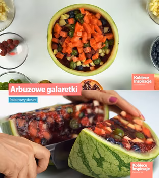 Arbuzowe galaretki - kolorowy deser