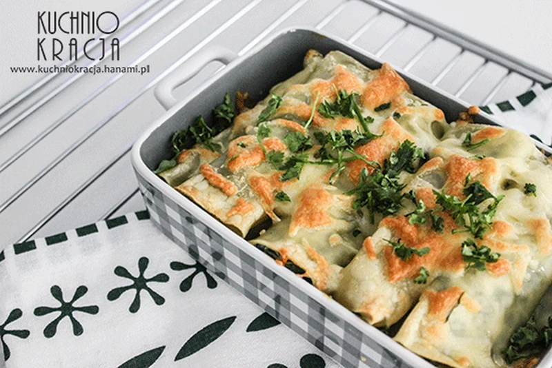 Cannelloni z serem ricotta i szpinakiem