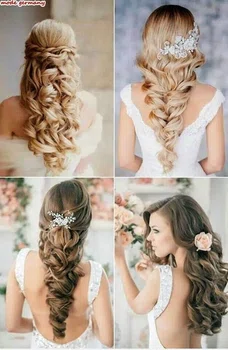 Piękne weselne fryzury