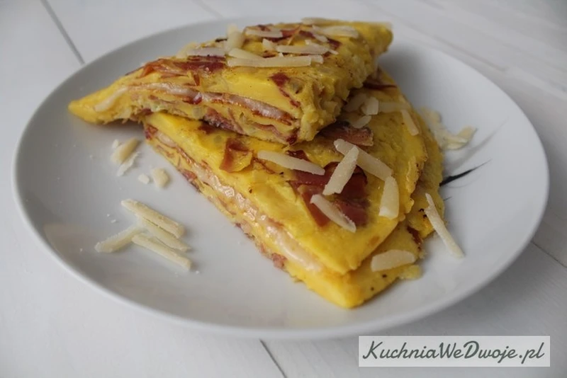 Omlet z szynką parmeńską