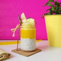 Lekki deser - pudding z chia z musem z mango