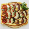 Tarta caprese z pieczonymi pomidorami