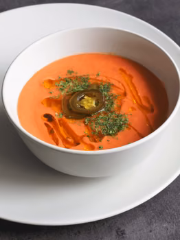 Keto gazpacho (Paleo, LowCarb, Vegan)
