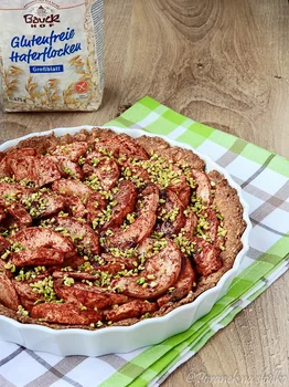 BEZGLUTENOWA TARTA OWSIANA Z JABŁKAMI