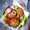 Fasolowe burgery z kukurydzą i papryką