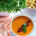 Zupa krem z pieczonych pomidorów z suszonymi pomidorami