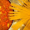 Spaghetti bolognese z groszkiem