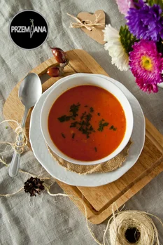 Zupa z soczewicy i pieczonej papryki