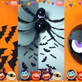 Dekoracje na Halloween -Pająk z balonów - Zrób to sama!