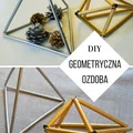 DIY Oryginalna, geometryczna ozdoba ze słomek