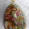 Decoupage na jajku ze styropianu