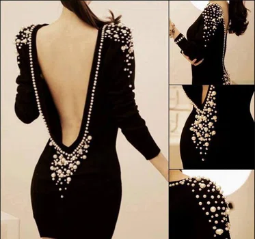 Sukienka - odkryte plecy