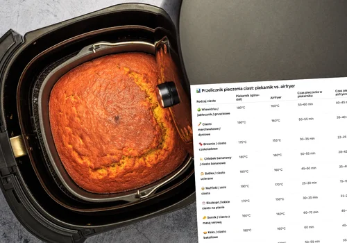 Pieczesz ciasta w airfryerze? Zobacz, o ile skrócić czas i obniżyć temperaturę! (TABELA: piekarnik vs airfryer)