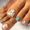 Kolorowy pedicure