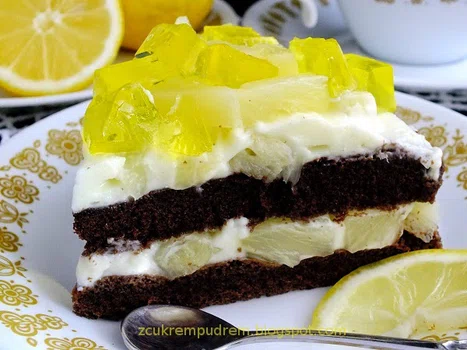 torcik ananasowo - cytrynowy