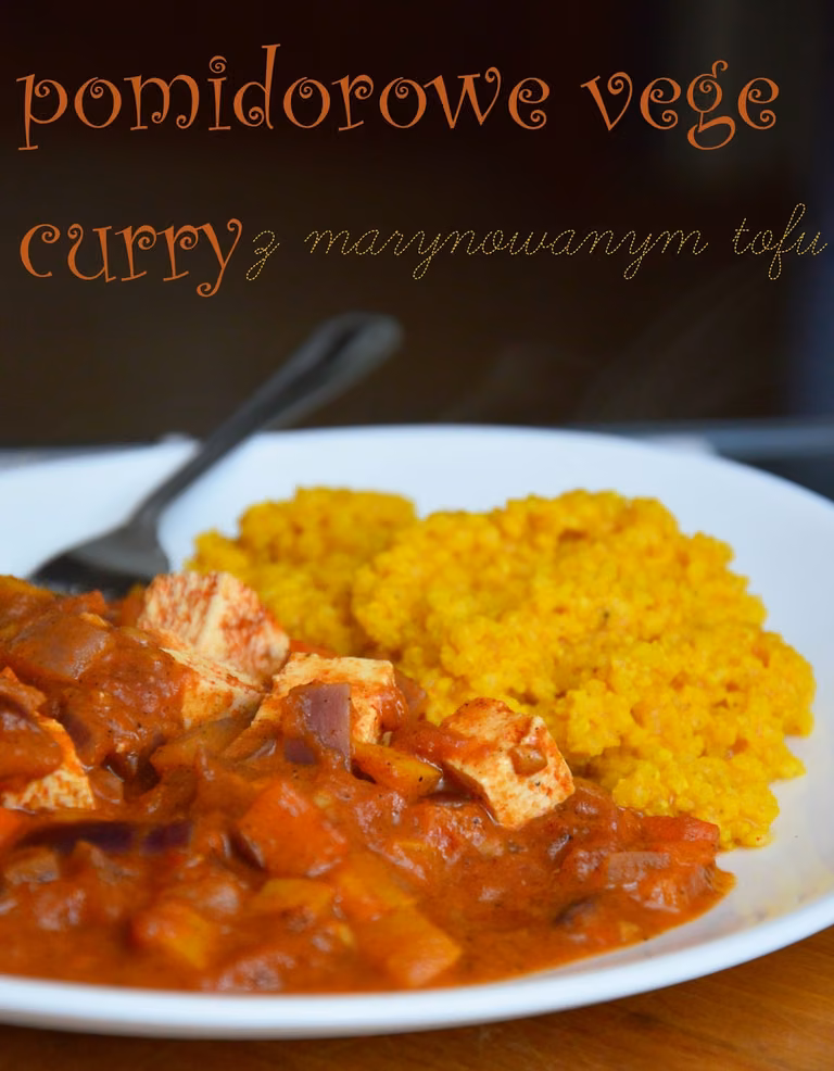 vege curry z marynowanym tofu