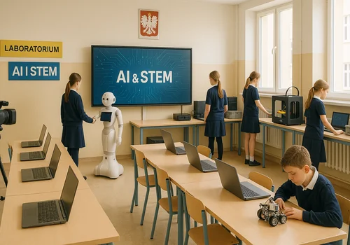 Sztuczna inteligencja w polskich szkołach! AI i roboty wkraczają do klas