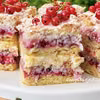 Kokosowa pychotka z czerwoną porzeczką