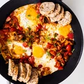 Szakszuka (shakshuka) z kurkami
