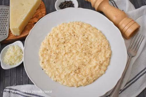 Risotto cacio e pepe