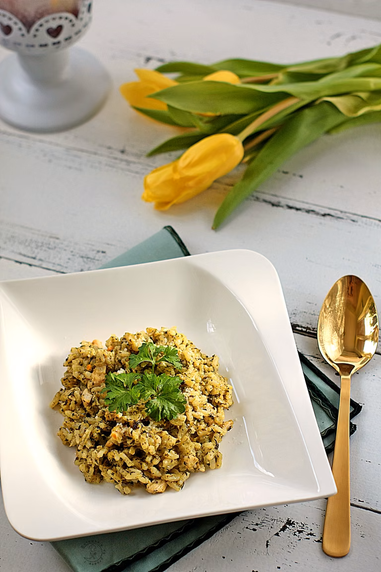 SZPINAKOWE RISOTTO