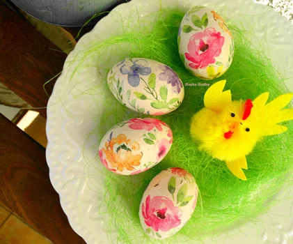 Pisanki decoupage- krok po kroku.
