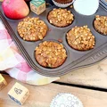 Muffiny pełnoziarniste z jabłkami