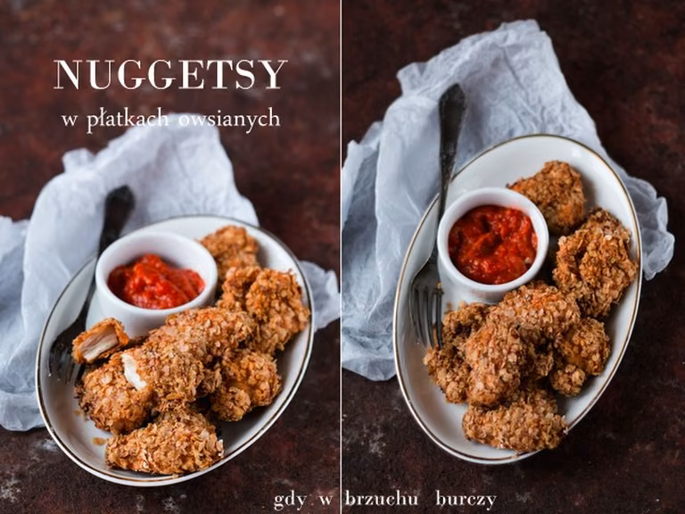 Nuggetsy w płatkach owsianych