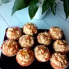Muffiny z rabarbarem i kruszonką
