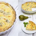 TARTA Z CIASTA FRANCUSKIEGO Z ŁOSOSIEM, GRUSZKĄ I SEREM GORGONZOLA