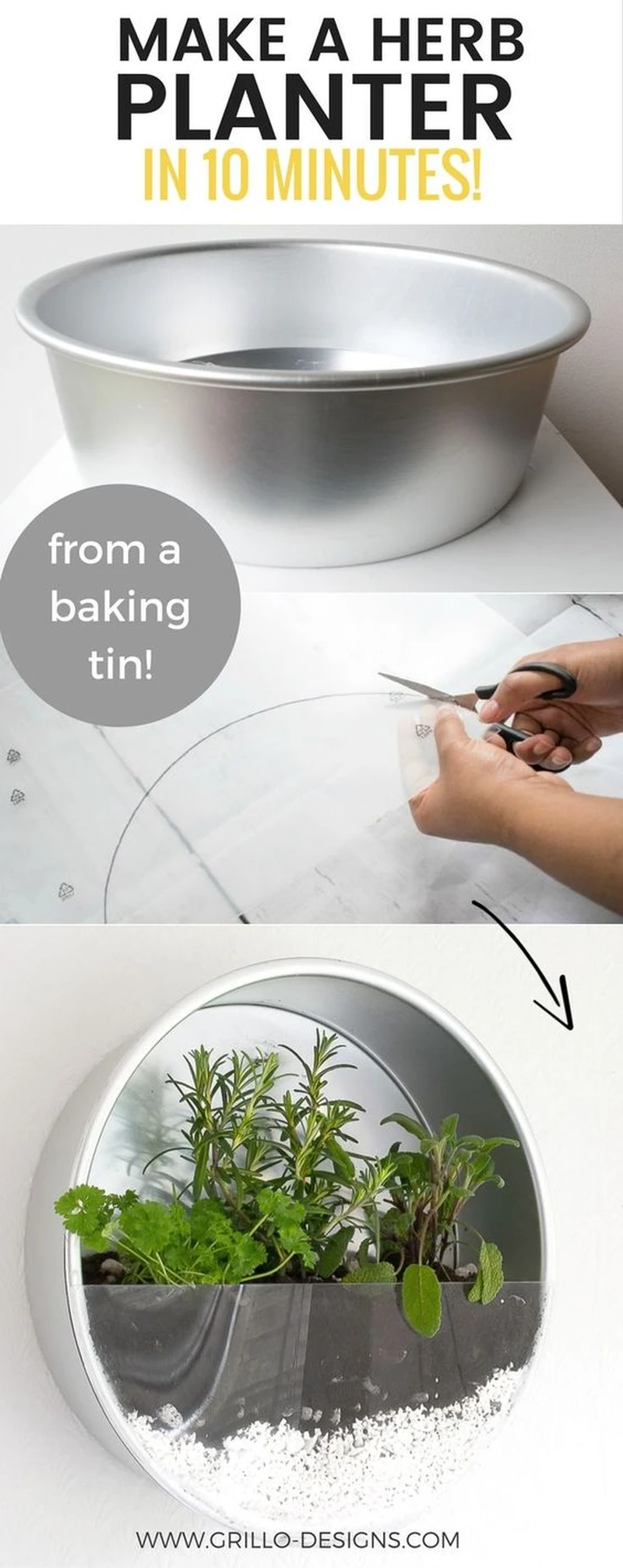 Efektowna doniczka na zioła-DIY