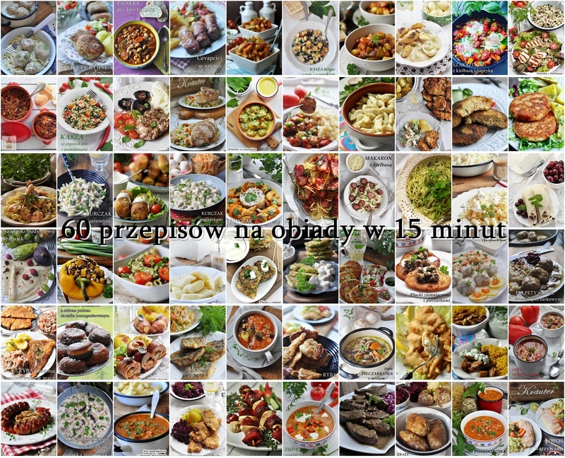 60 przepisów na obiady w 15 minut