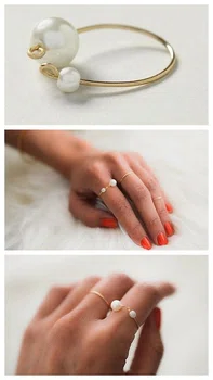 Śliczne delikatne pierścionki