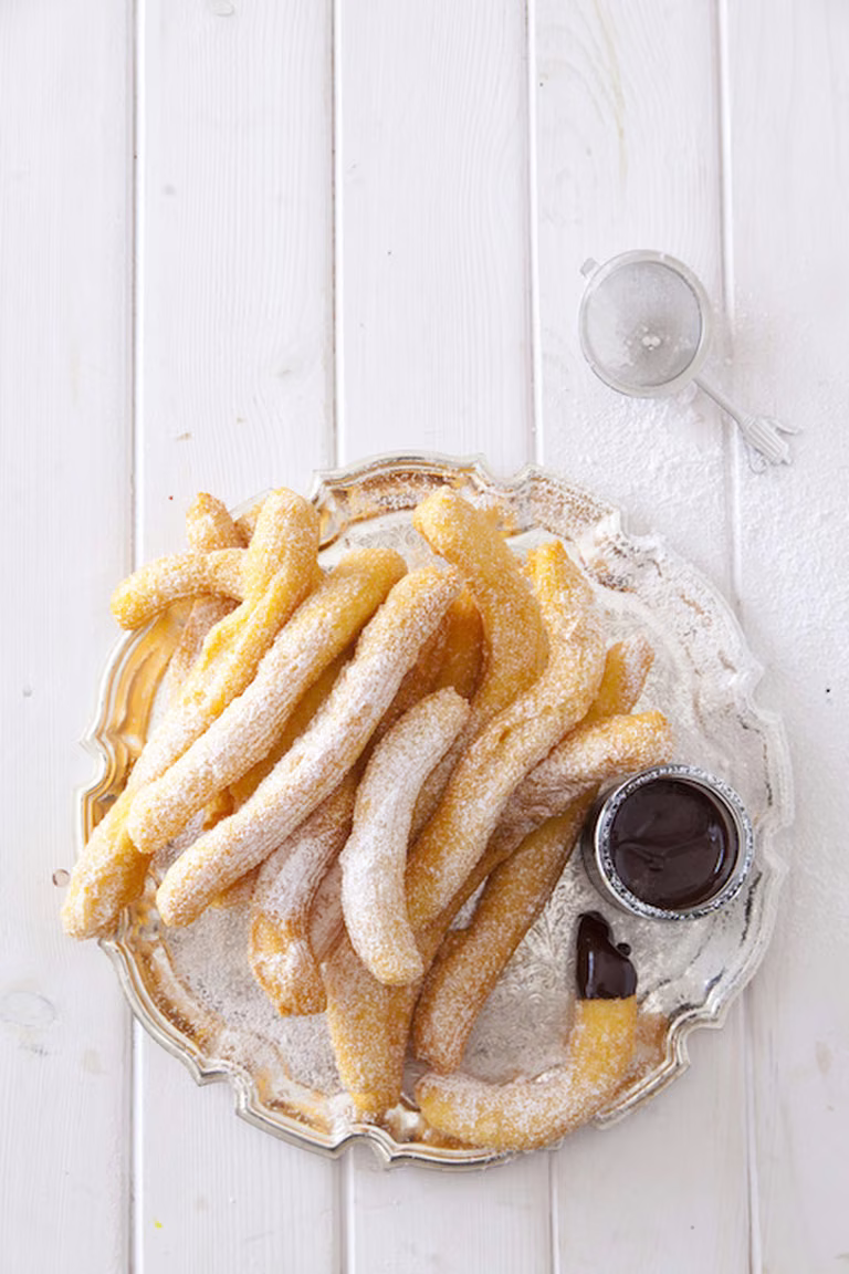 Churros z czekoladowym ganache