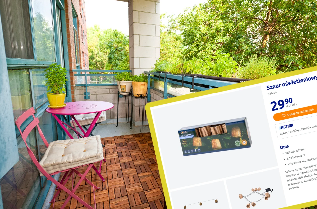 Te lampki solarne z Action za 29,90 zł robią furorę na balkonach! Klimat jak z katalogu – bez kabli i prądu!