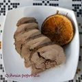 Pieczone udźce indyka w winie z pomarańczami