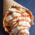 Najprostsze lody bananowe z migdałami i karmelem FIT