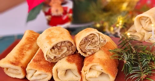 Krokiety z kapustą i pieczarkami