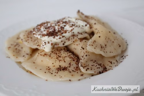 Pierogi z białym serem na słodko