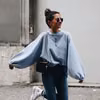 Bluza z bufiastymi rękawami