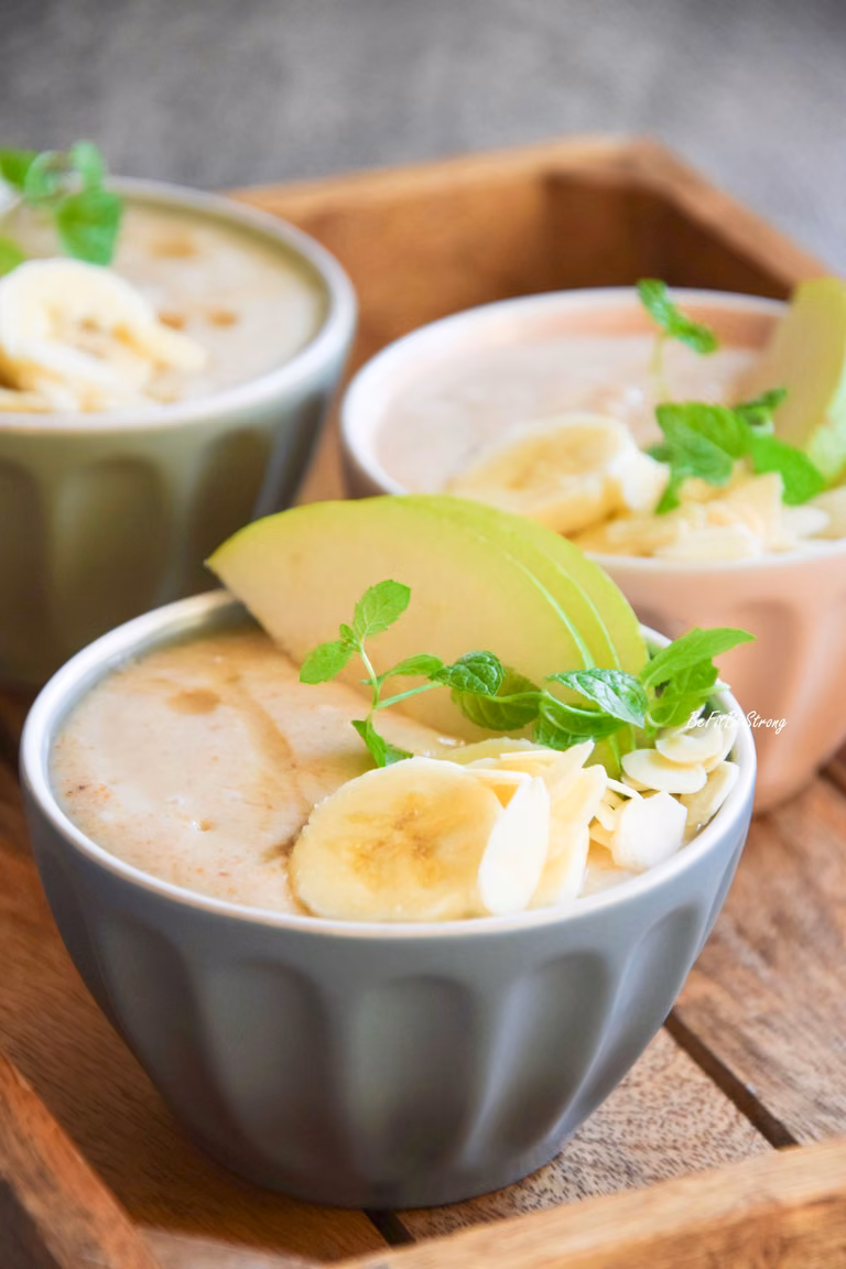 Pudding orkiszowy z gruszką i bananem FIT