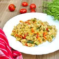 KASZA OWSIANA Z WARZYWAMI – OBIAD FIT (450 KCAL)