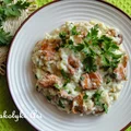 Kremowe risotto z kurczakiem