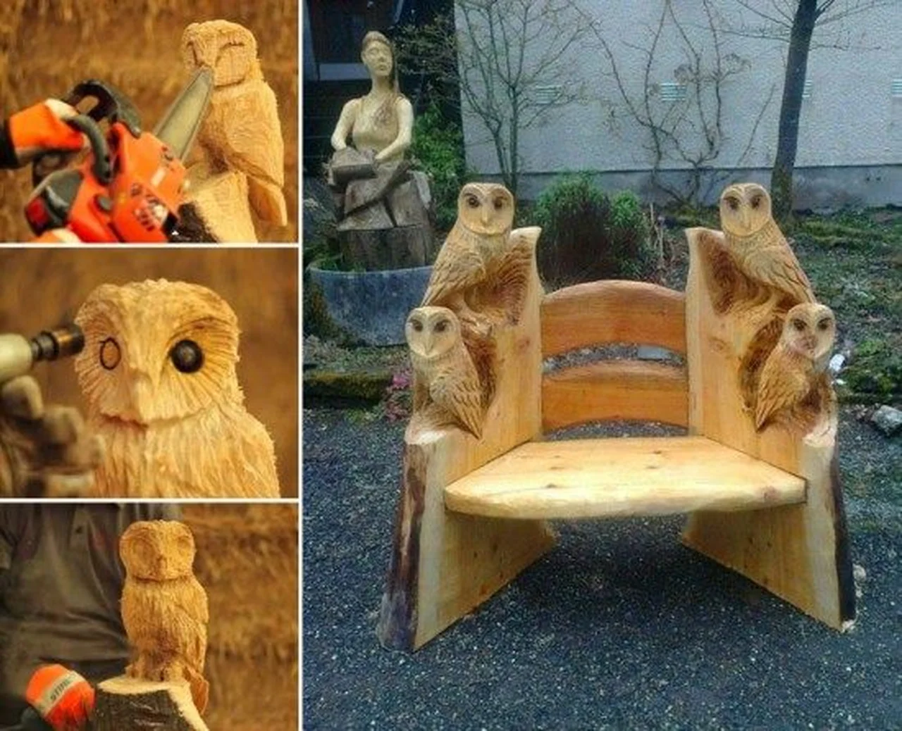 Cudne drewniane krzesło
