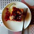 Ciasto ucierane z porzeczkami