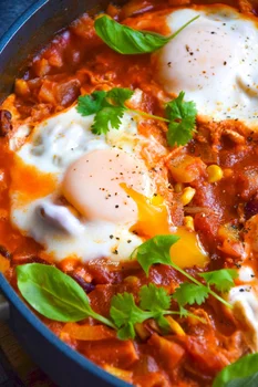 Szakszuka po meksykańsku z chorizo