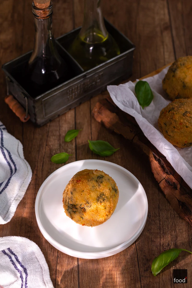 Arancini ze szpinakiem i mozzarellą - food²
